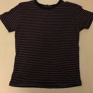 Red White and Blue Striped Brandy Melville T-shirt